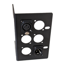 Load image into Gallery viewer, Recessible 19&quot; Rack Ears (ALU) Behringer XR16 / XR18 &amp; Midas MR16 / MR18 - 6 x chassis mounted connectors (Pair)